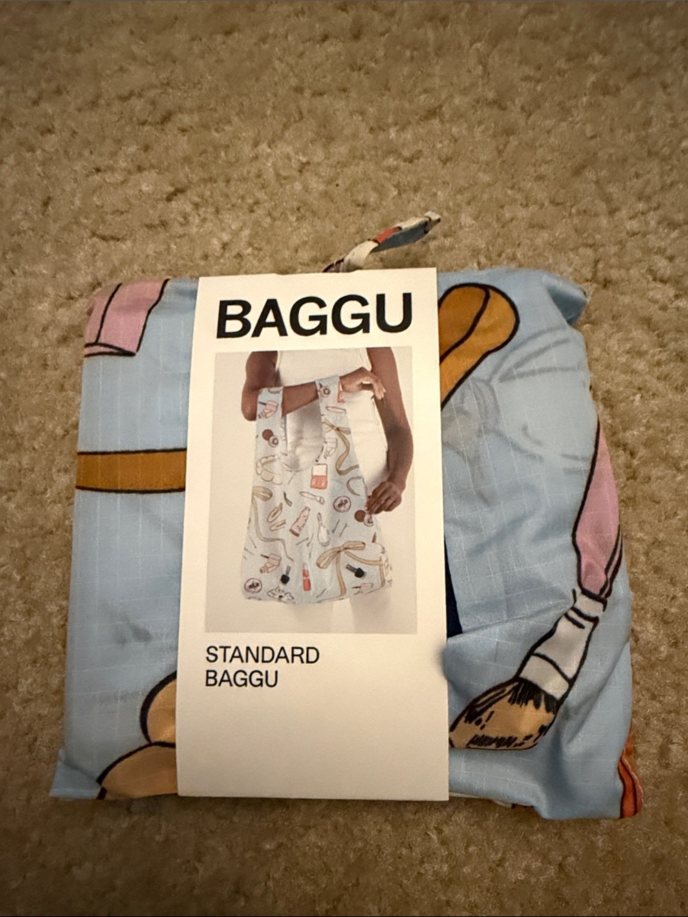 NWT get ready with me standard reusable baggu bag